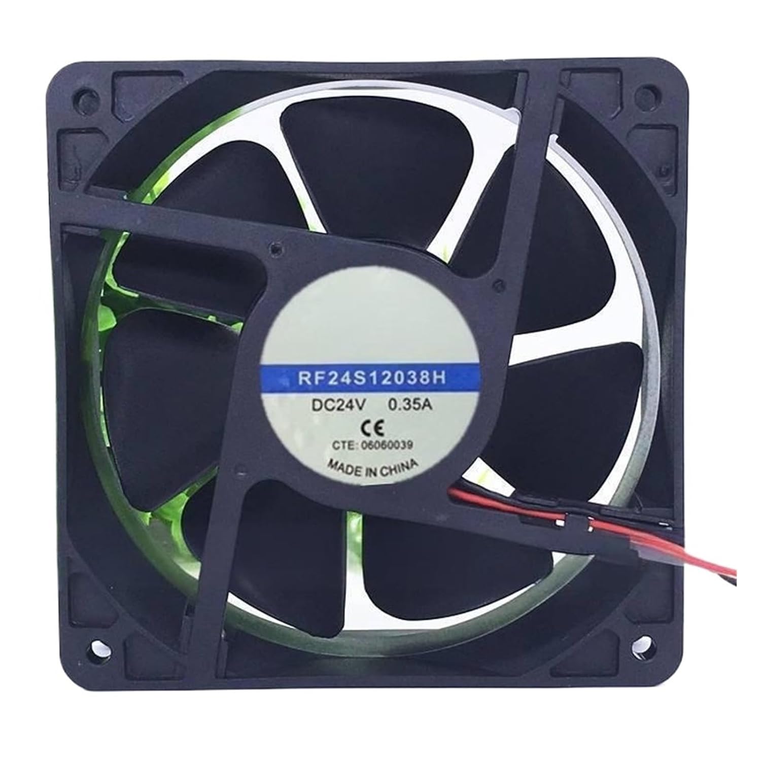 RF24S12038H DC 24V 0.35A 12038 12CM 120*120*38MM 2 ワイヤー冷却ファン