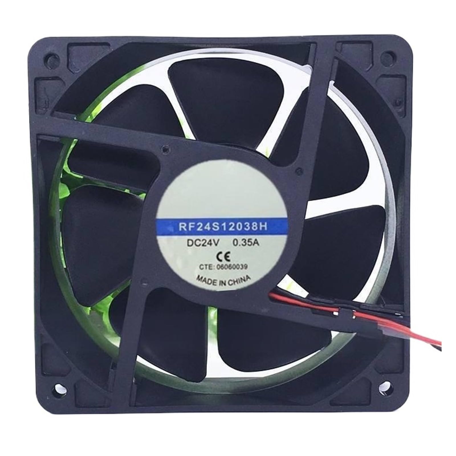 Fcarumiqp One Color Rf24s12038h Dc 24V 0.35A 12038 12Cm 120 * 38Mm 2 Wires Cooling Fan