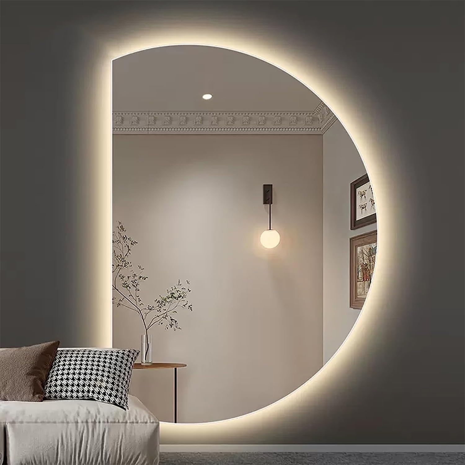 FGXHHS Smart LED with Dimmable Lighting and Anti-Fog Feature
