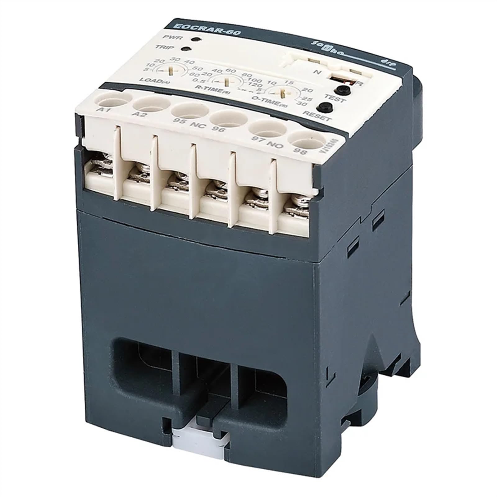 Relè di sovraccarico elettronico con ripristino automatico EOCR-AR Relè di sovraccarico termico della protezione del motore (Un:24-260VAC/DC)(Size:5-60A)