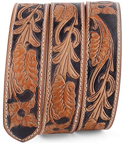 Image of F&L CLASSIC Western Belt without buckle for men - Full Grain Leather Cowboy Belts for jeans - One Piece Leather strap belt