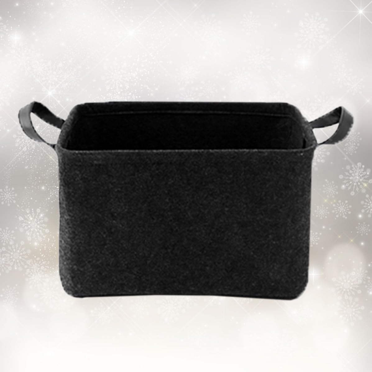 Portable Felt Storage Basket with Handle, Simple Stylish Organizer image 3