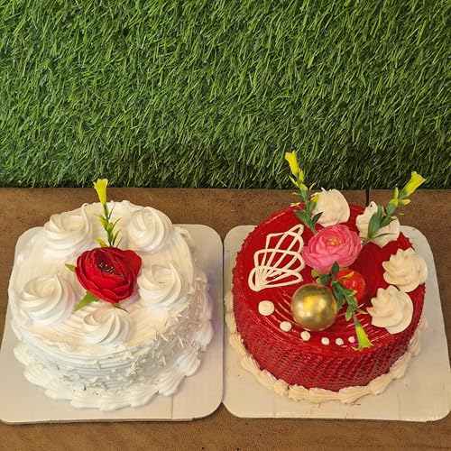 Image of Artificial Dummy Cake for Decoration | Non-Edible Foam Cake | | Realistic Dummy Cake | Reusable | Non-edible | Party & Bakery Display