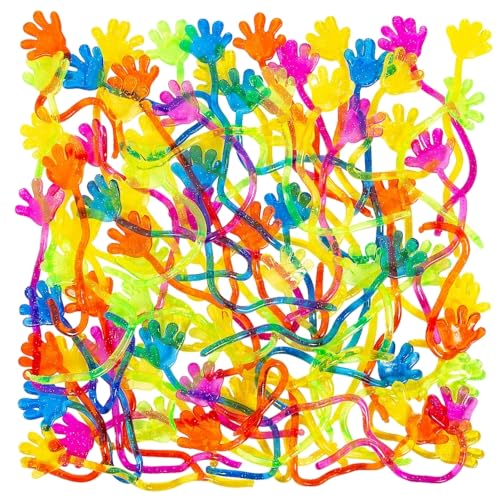 Fun Express 39/1649 SKHANDS sticky hands Kids' Toys, Assorted, 7 Inches
