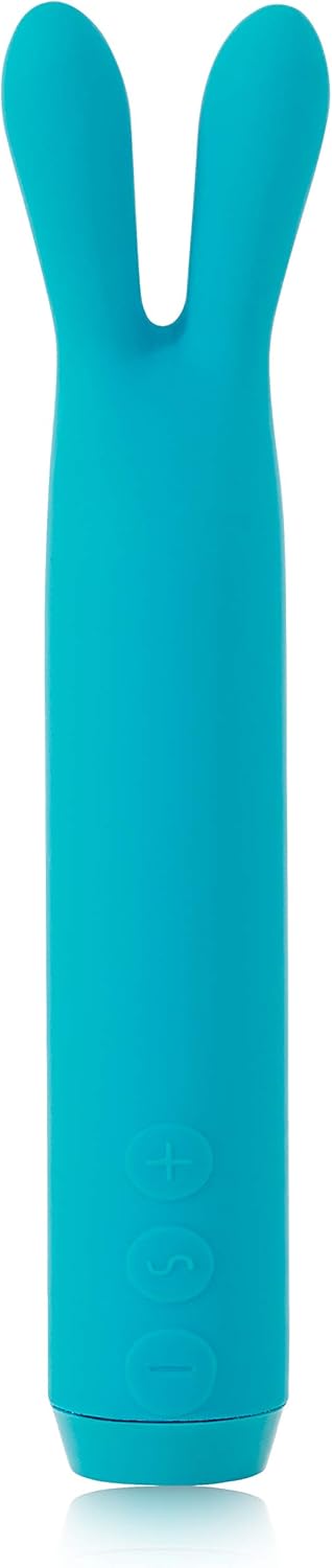 Je Joue Rabbit Bullet Vibrator, Powerful, Whisper Quiet, Waterproof, USB Rechargeable, 100% Medical Grade Silicone - Teal