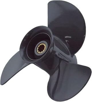 Asaki Propeller helice 10x8 1/4 Compatible with Honda 25/30hp Outboard 10 Spline RH 58130-ZV7-860ZB