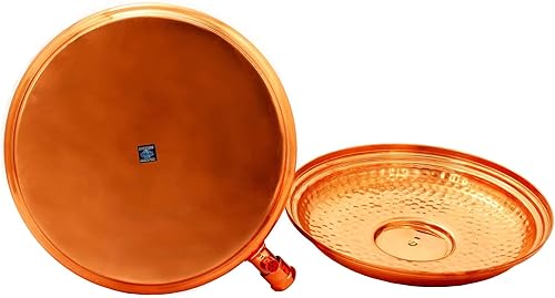 Miniatura 4 de Indian Art Villa Dispensador de agua con diseño martillado de cobre puro, almacenamiento de agua, volumen, 456 onzas