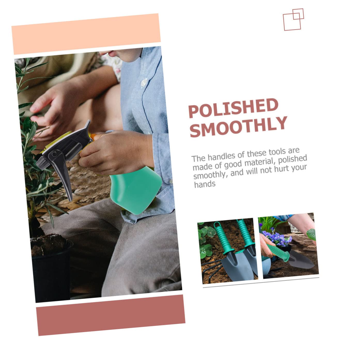 Set di Attrezzi da Giardino in Metallo Inossidabile con Custodia, Strumenti Resistenti per Coltivazione di Piante e Verdure, Attrezzatura Giardinaggio Portatile
