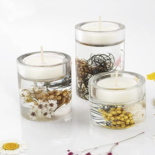 Miniatura 10 de Actvty Portavelas Tealight moldes de resina 2 piezas de esfera moldes de resina epoxi para mesa de centro de mesa de comedor decoraciones de boda