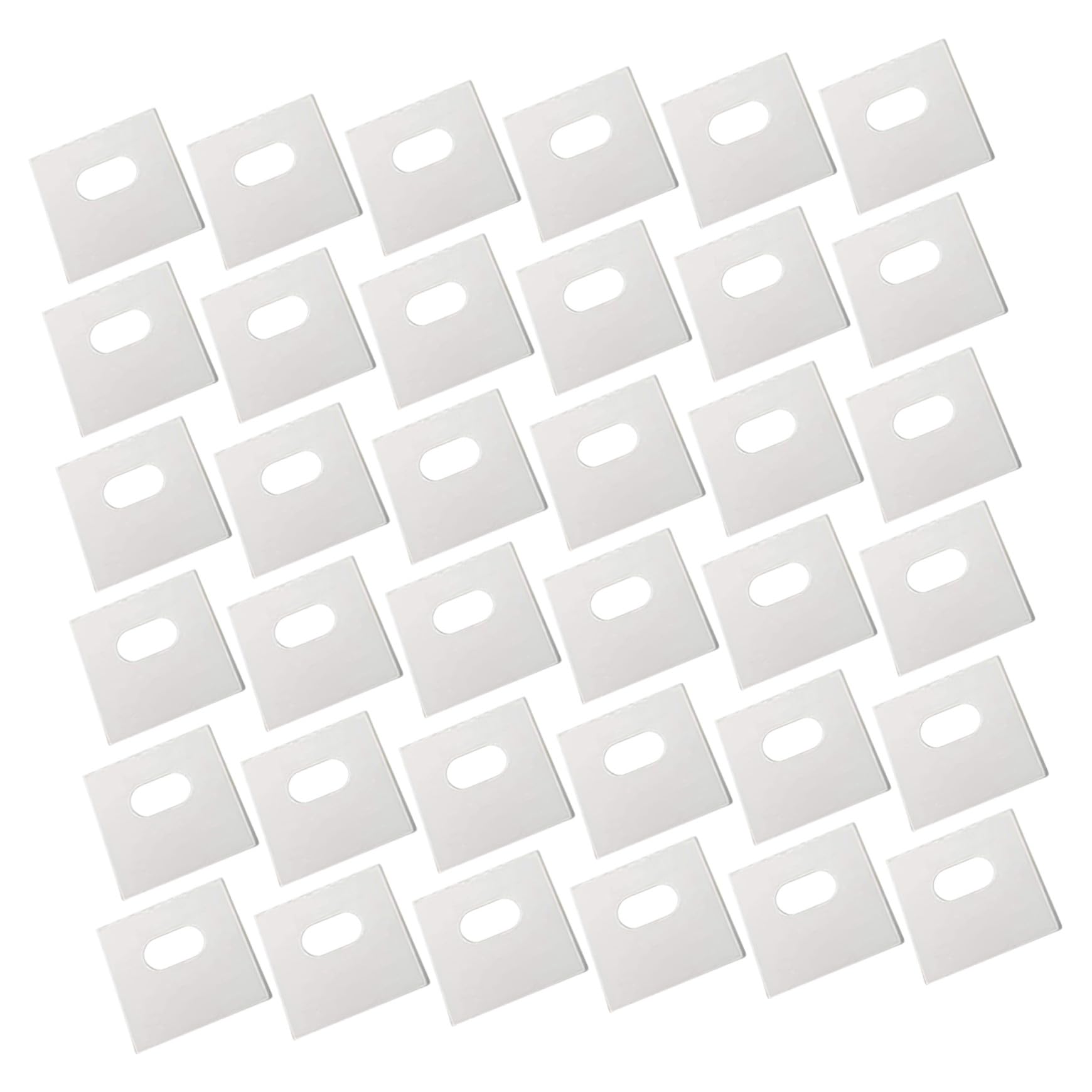 Toyvian 60 Piezas Unidades Pestañas Reparadoras para Persianas Verticales Accesorios Prácticos para Reparación de Lamas Compatibles con Vinilo Tela y Algodón Kit Económico para Cortinas