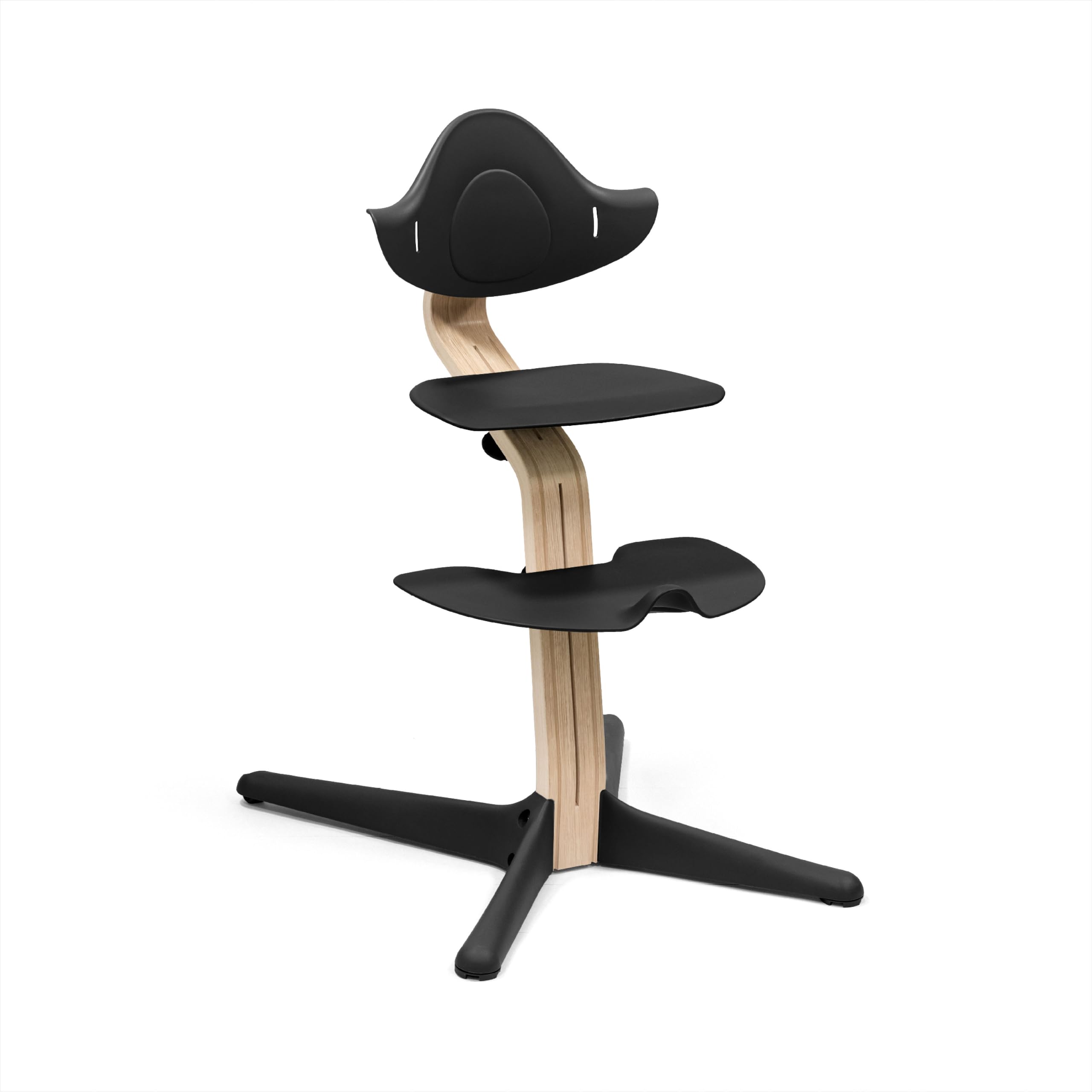 Stokke Nomi® Seggiolone Pappa Evolutivo in Legno, Naturale Nero