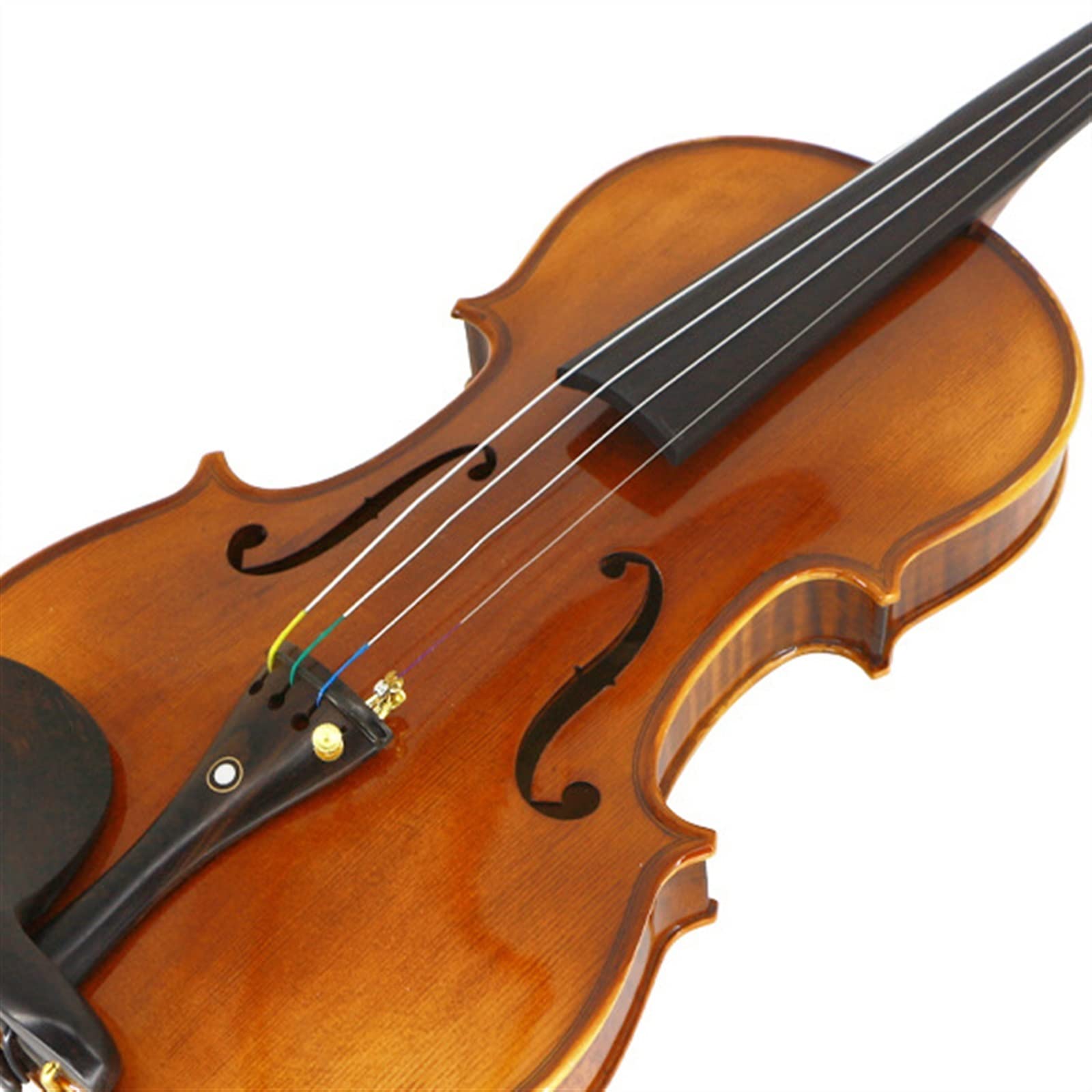 Jasny Wzór Klonowy Skrzypce Hebanowa Podstrunnica Ręcznie Robiony Zestaw Instrumentów Smyczkowych Dla Początkujących Z Litego Drewna Początkujące Skrzypce (Color : 1/2)