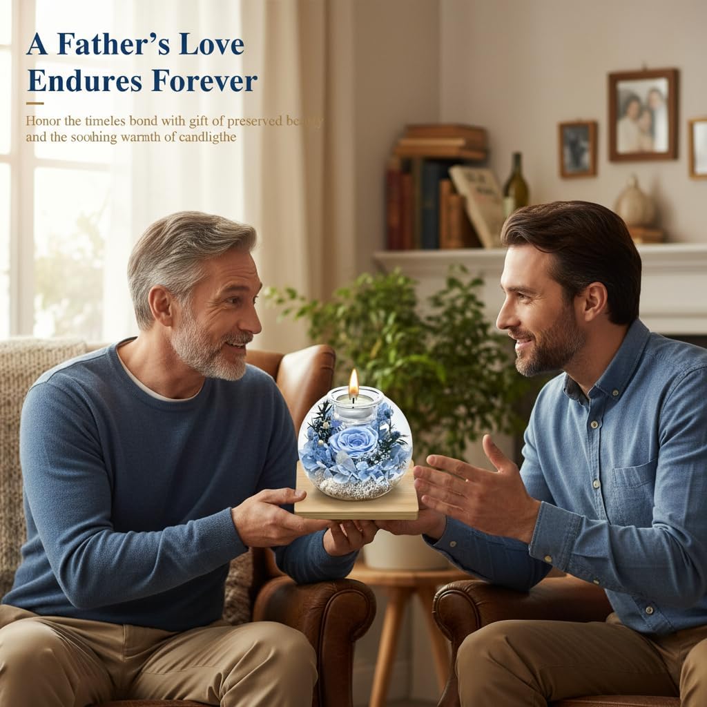 Birthday Gifts for Women,Eternal Preserved Real Rose with 18 Scented Candle Set(Bergamot+Jasmine),Preserved Rose in Glass Dome,Christmas Valentine Mothers Day Gifts for Her Mom Girlfriend,Home Decor - Image 4