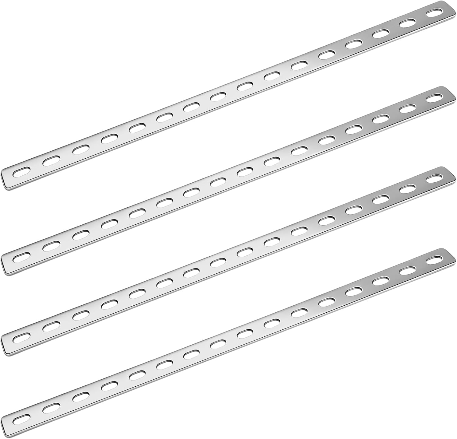 Connecteurs plats inox 408x24x3 mm (x4)