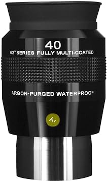 Explore Scientific 62 Degree Series 40mm Long Eye Relief Argon-Purged Waterproof Eyepiece