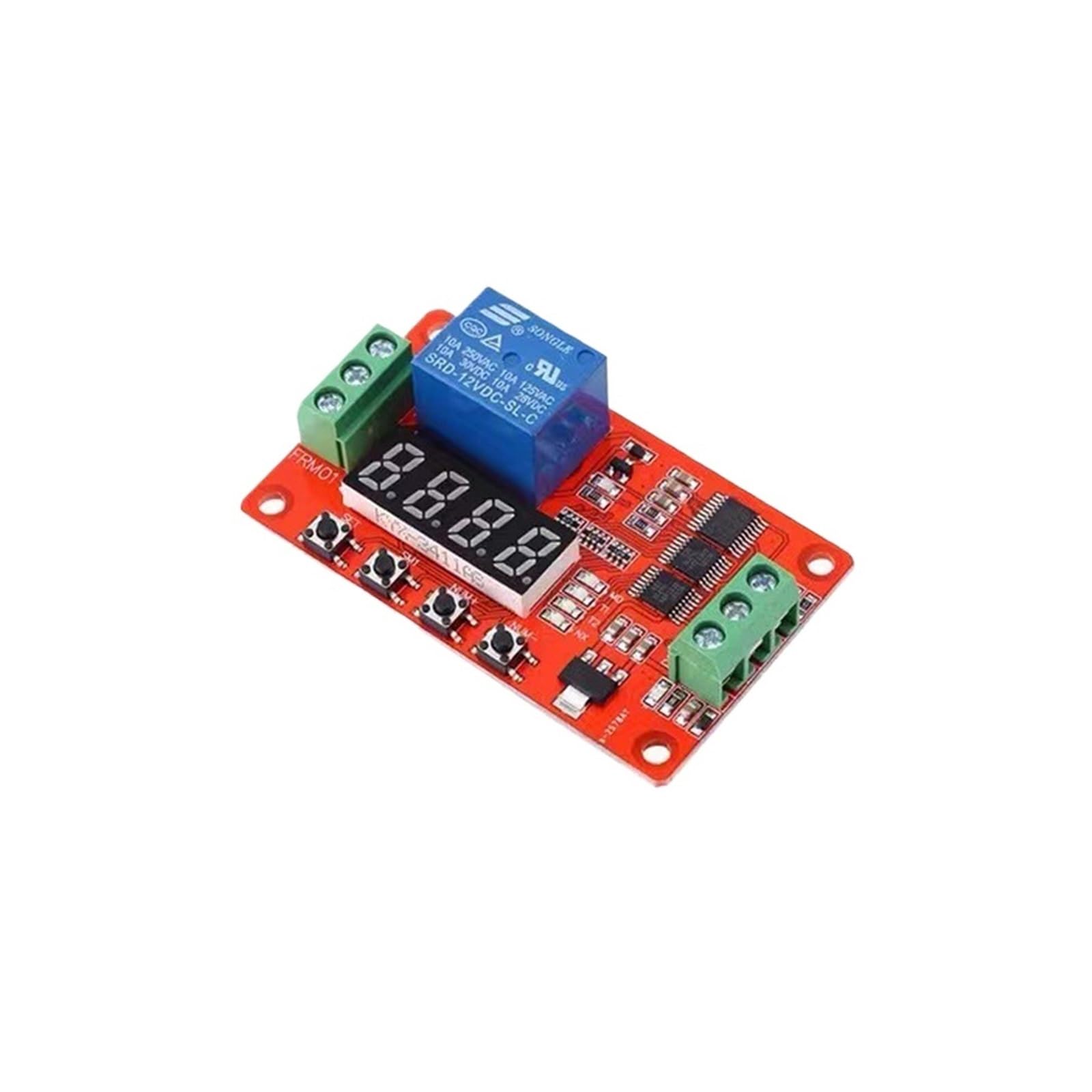 Modulo relè PLC FRM01 Modulo relè a 1 canale DC 5V 12V 24V Interruttore timer ciclo ciclo multifunzione autobloccante(5V)