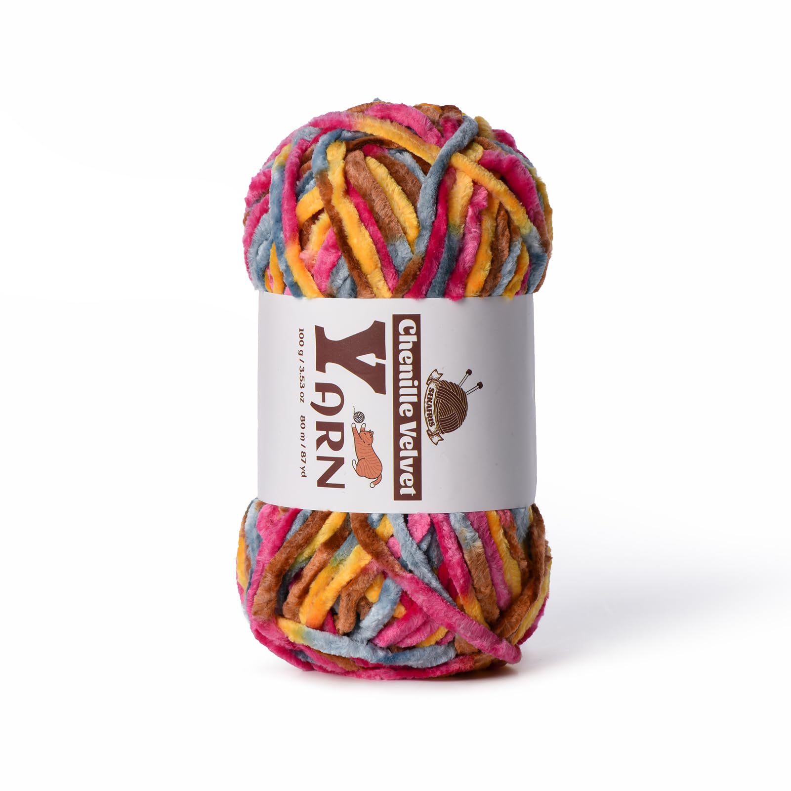 Chenille Crochet Sunrise Yarn 1 Pack