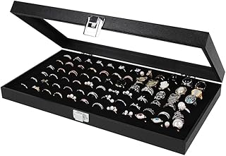 J JACKCUBE DESIGN Ring Organizer - Versatile Ring Display Case and Ring Case - Perfect for Storing and Showcasing Multiple Rings - Elegant Ring Jewelry Box and Storage Solution - MK248A