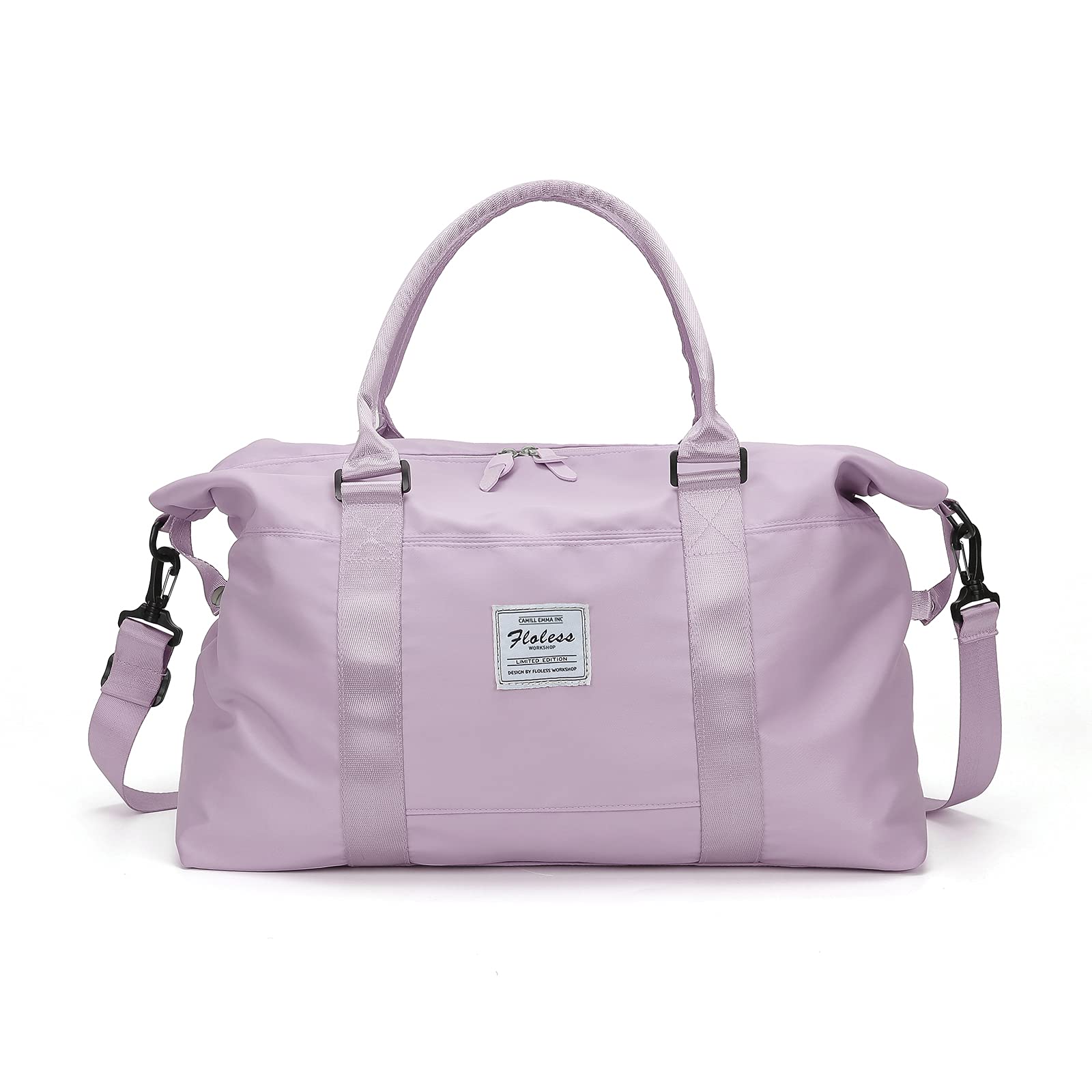 SEAFEW Gym Tote Bag Sport Travel Duffle Bag Large for Women, Weekender Bag Carry on Bag, Purple