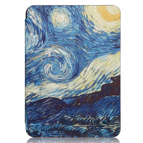 Capa Kindle 10a geração - WB Ultra Leve, Silicone Flexivel e Sensor Magnético - Van Gogh