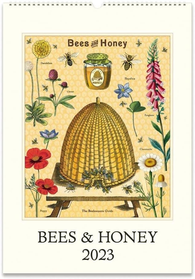 Cavallini 2023 Wall Calendar, Vintage Bees and Honey (CAL2329