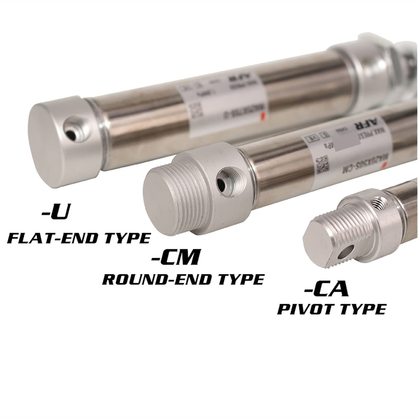 Cylinder Pneumatyczny, Pneumatyczny cylinder ze stali nierdzewnej 20mm 10-300mm udarze podwójne działanie mini okrągłe cylindry MA20X10 0S-CA-U-CM(MA20X150S,-CM Round-end type)