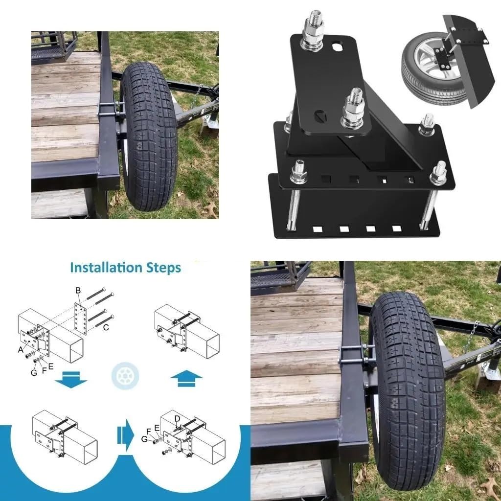 uchwyt ścienny do opon Uchwyty na koło zapasowe U2JA do montażu na kołach, uchwyty do przyczep łodzi Spare Tire Mount