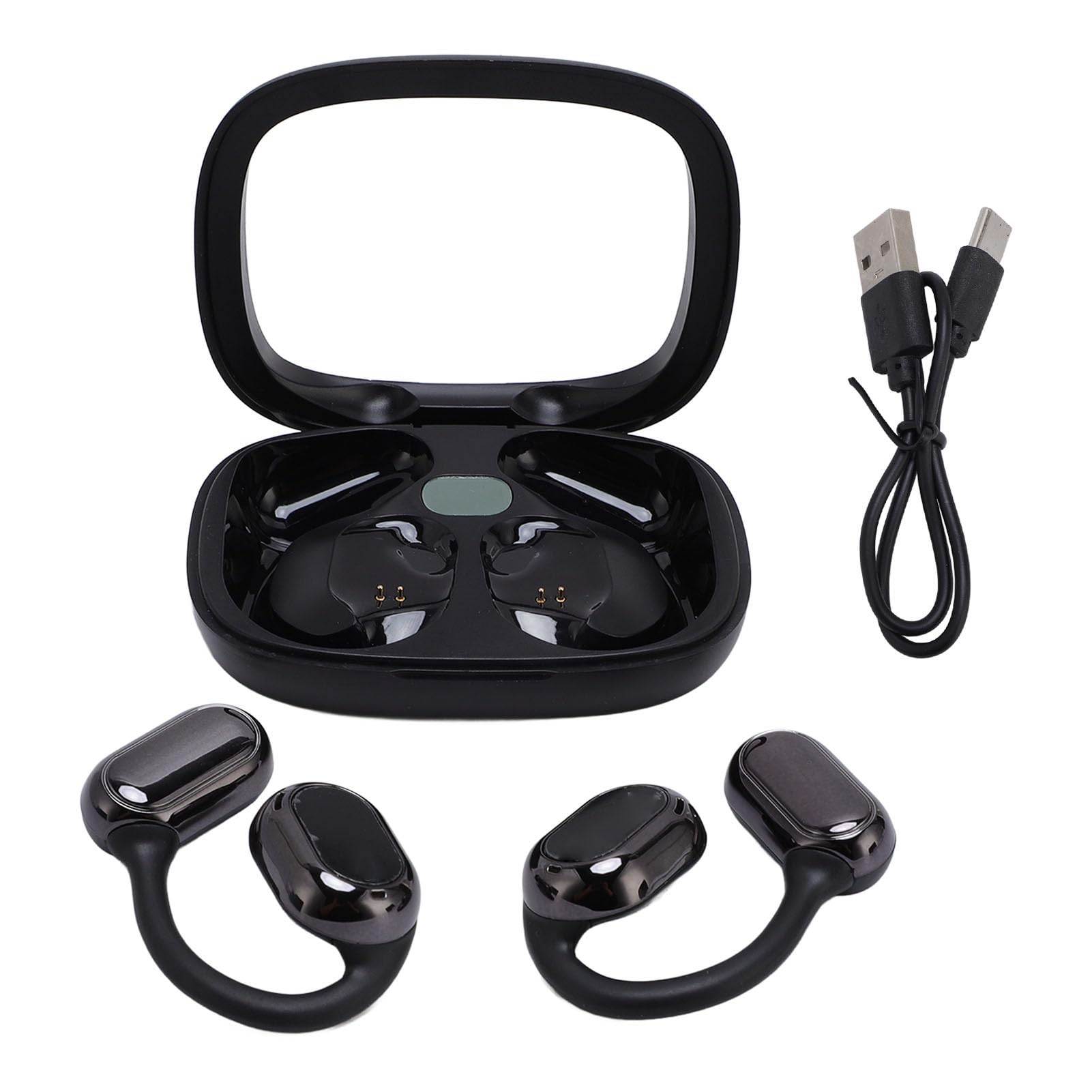 Tłumacz Słuchawki w Czasie Rzeczywistym, Tłumacz Języka na Wkładkach Dousznych, Urządzenie Tłumacze z Słuchawkami Aplikacji Bluetooth z obudową do ładowania Muzyki i Połączenia