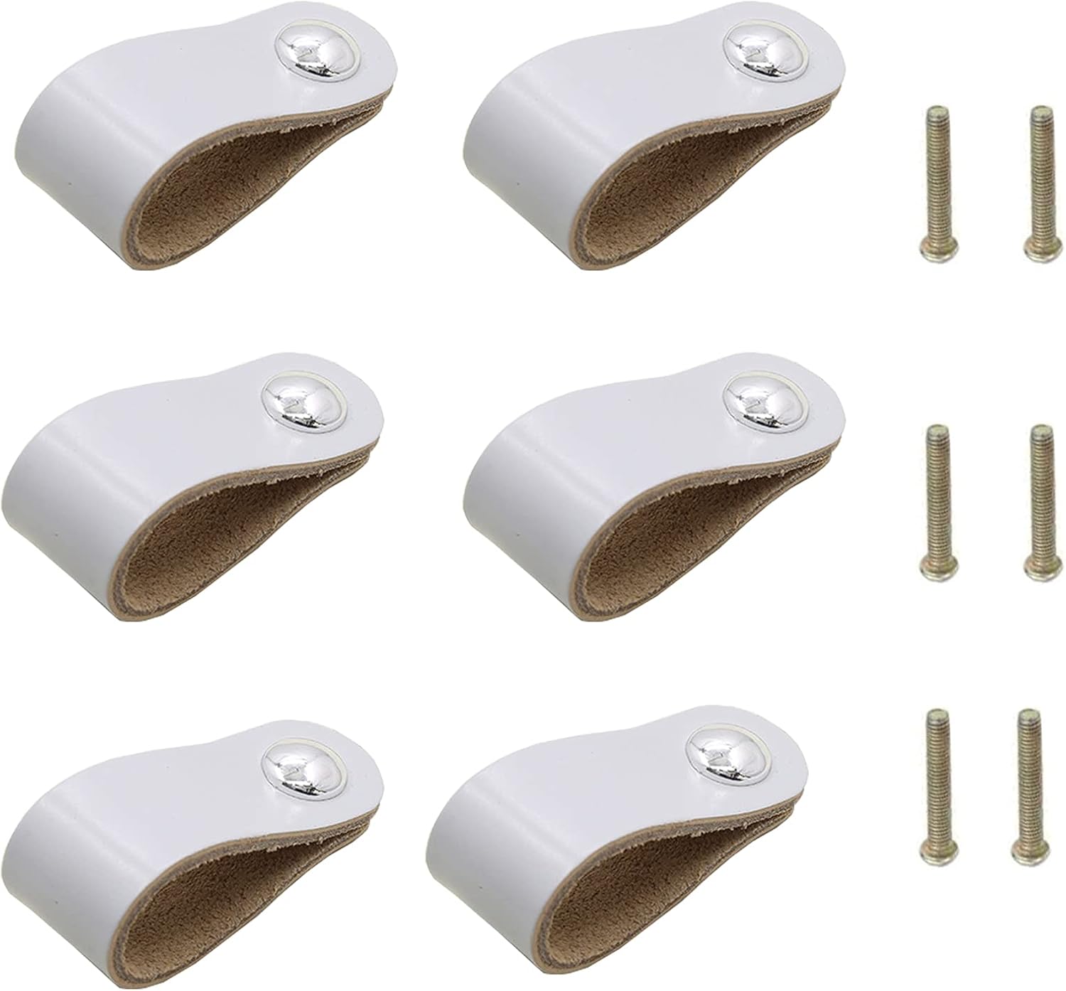 6 Maniglie Per Mobili Nascoste 80mm - Con 12 Viti, Per Cassetti E Armadi, Design Moderno E Nero - Foto 7