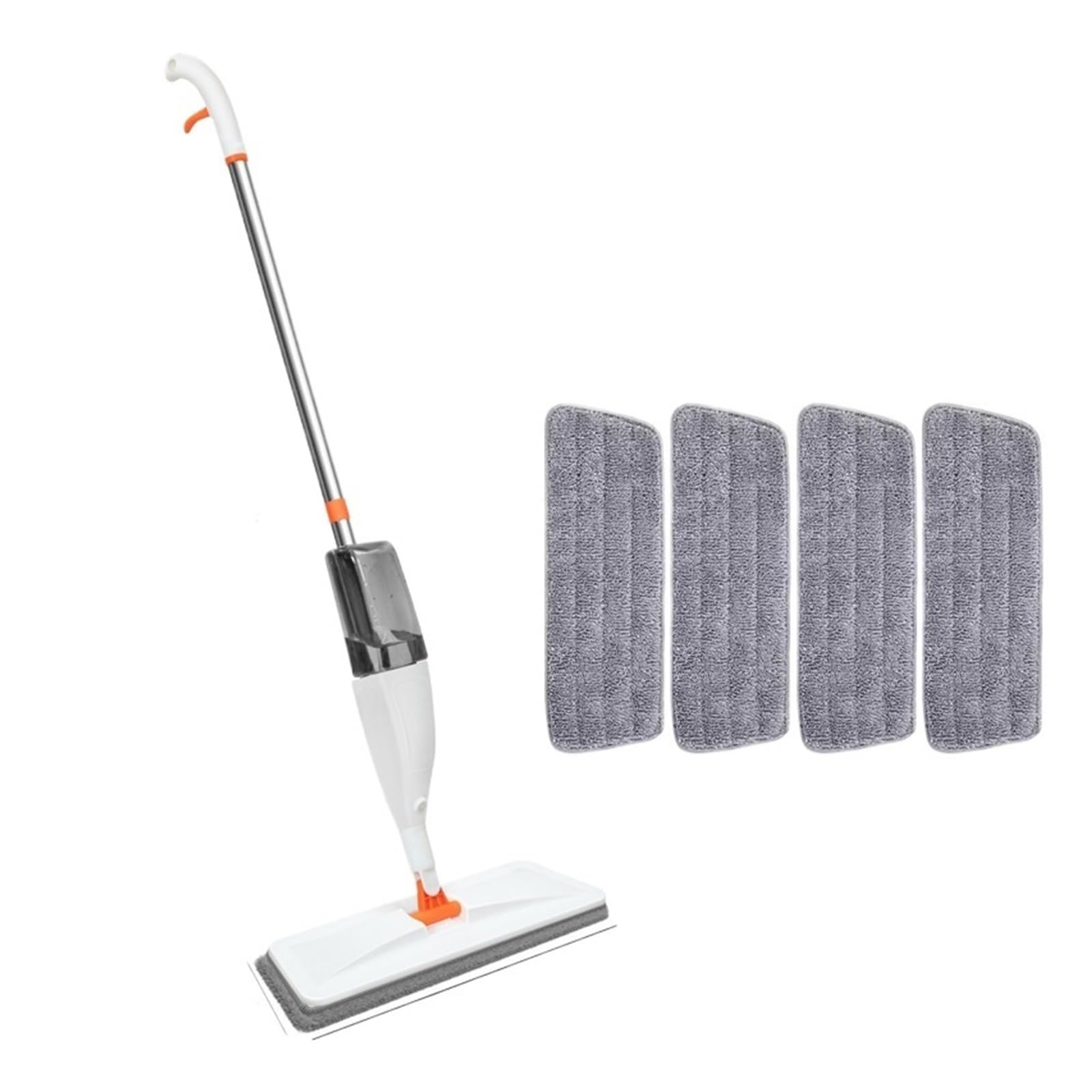 Trapeador mágico en aerosol for pisos de madera con almohadillas de microfibra reutilizables, mango de 360°, for ventanas, cocina, fregona, barredora, escoba, herramientas de limpieza.(Mop - 5 Cloth -