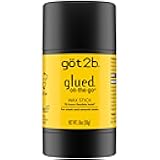 glued on-the-go wax stick, 1.8oz, sleek and slick styles, style your hair without the crunch, helps control frizz