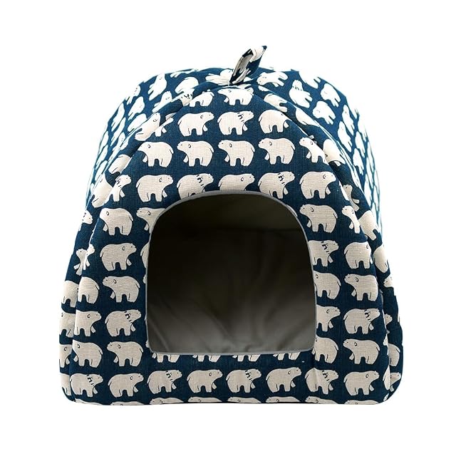Foto 7 de 7 de Cueva Suave Cama para Gatos y Gatitos - Carpa Casa Lavable con Cojín - Color Aleatorio (SOY6229)