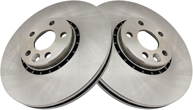Front Brake Rotor Set Compatible with 2010-2015 Volvo XC60 2017 Volvo XC60 with 328mm Diameter Front Rotors