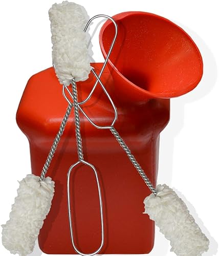 Cubo de lubricante de neumáticos en ángulo para cambiadores de postes centrales con 3 hisopos de lubricación de 11.5 pulgadas de longitud