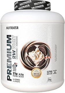 Premium Whey (2Kg) - Sabor Cookies and Cream, Nutrata