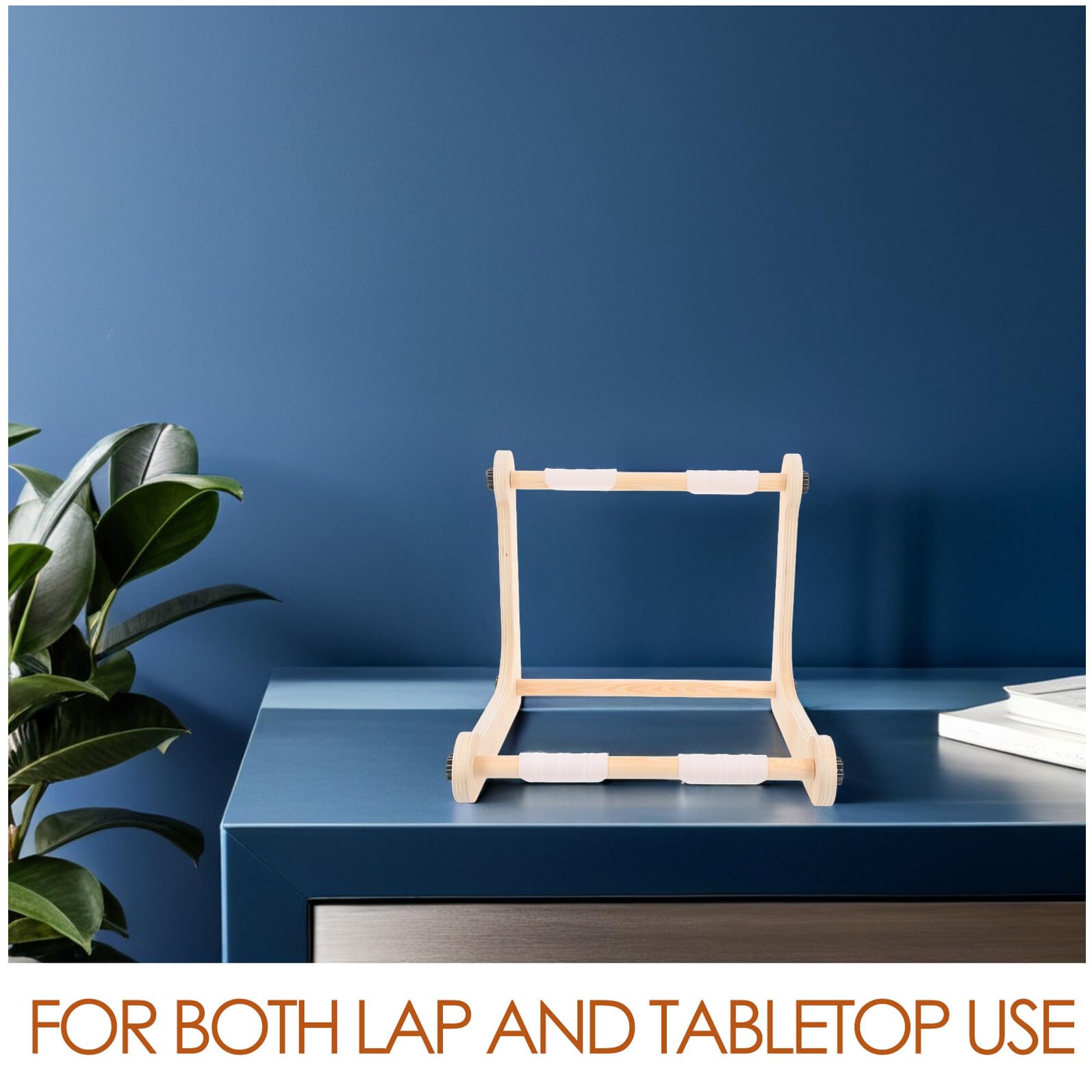 Cabilock Soporte de Bordado Ajustable de Madera con Marco para Bastidor Soporte para Mesa o Regazo para Tapices y Proyectos de Costura