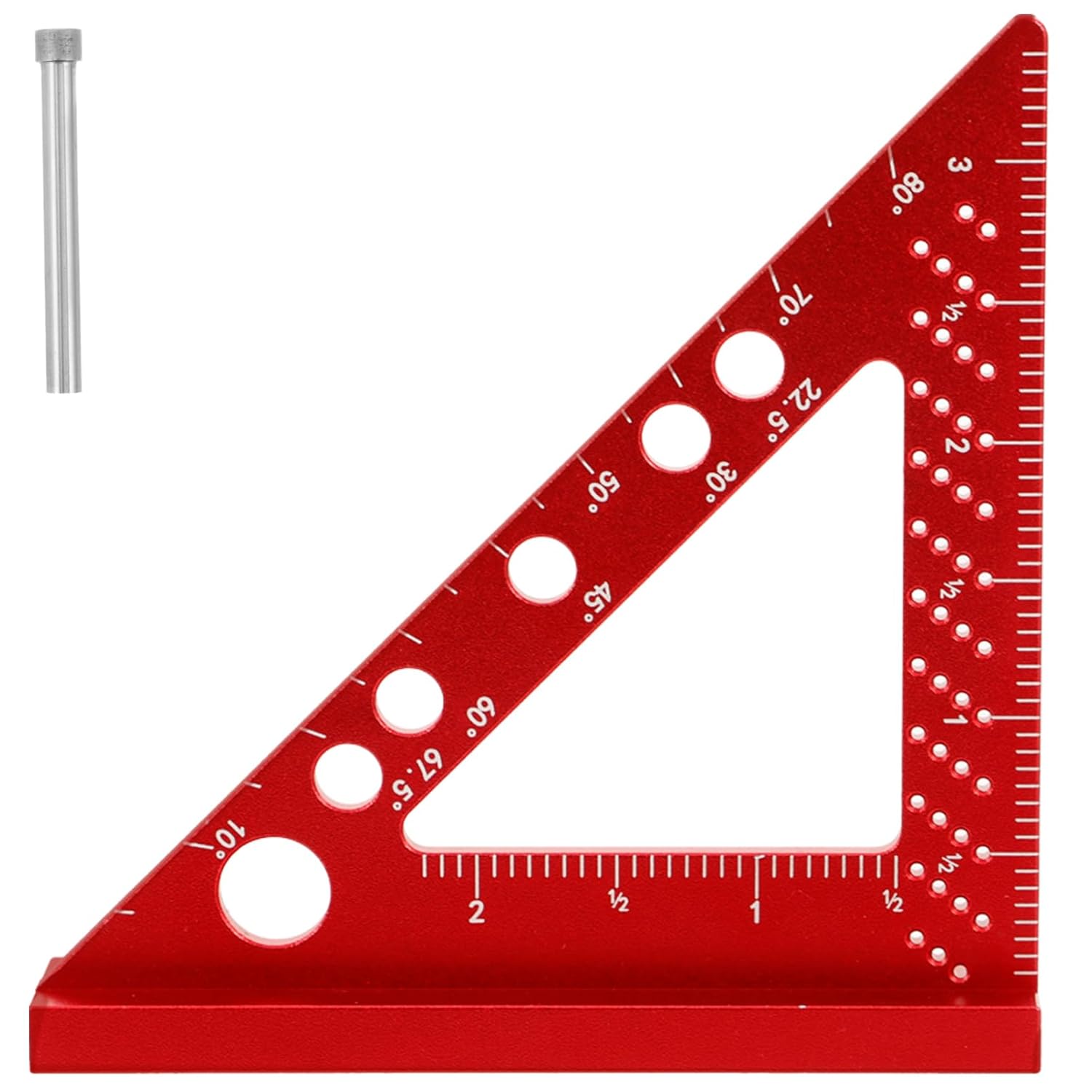 Woodworking Square Protractor Tool High Precision Ruler for Measuring Angles Essential Drawing and Carpentry Aid for DIY Enthusiasts and Professionals