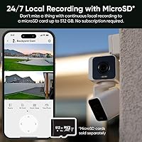Vista 10 de WYZE Duo Cam Pan IP65 2K 360° Pan/Tilt Cámara de seguridad inteligente para el hogar con visión nocturna a color, compatible con Alexa y Google