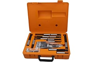 Findmall12Pcs3InchBoringHeadR8Shank3/4InchCarbideBoringBarBoringHeadBarMillingSet