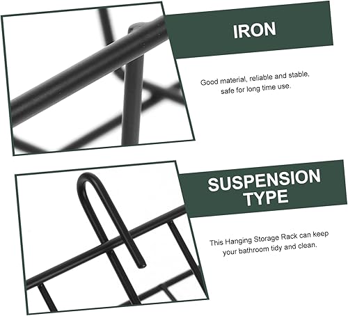 Miniatura 9 de Cesta colgante de hierro, cesta de alambre pequeña, cesta de hierro para cocina, cesta de pared, contenedores de almacenamiento de artículos