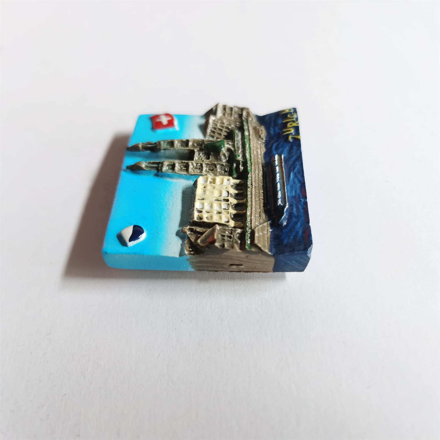 Magnete Per Frigorifero 3D Rheinfall Svizzera - Souvenir Artigianale In Resina, Regalo Da Viaggio, Dimensioni 6x6 Cm