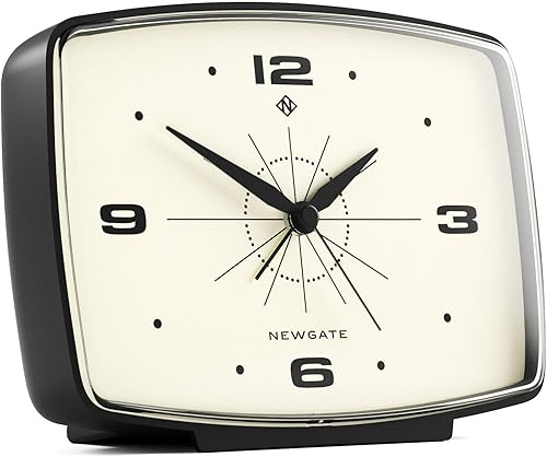 Miniatura 2 de NEWGATE Brooklyn Retro - Reloj despertador rectangular - Accesorios de dormitorio - Accesorios de escritorio - Reloj despertador de noche - Reloj