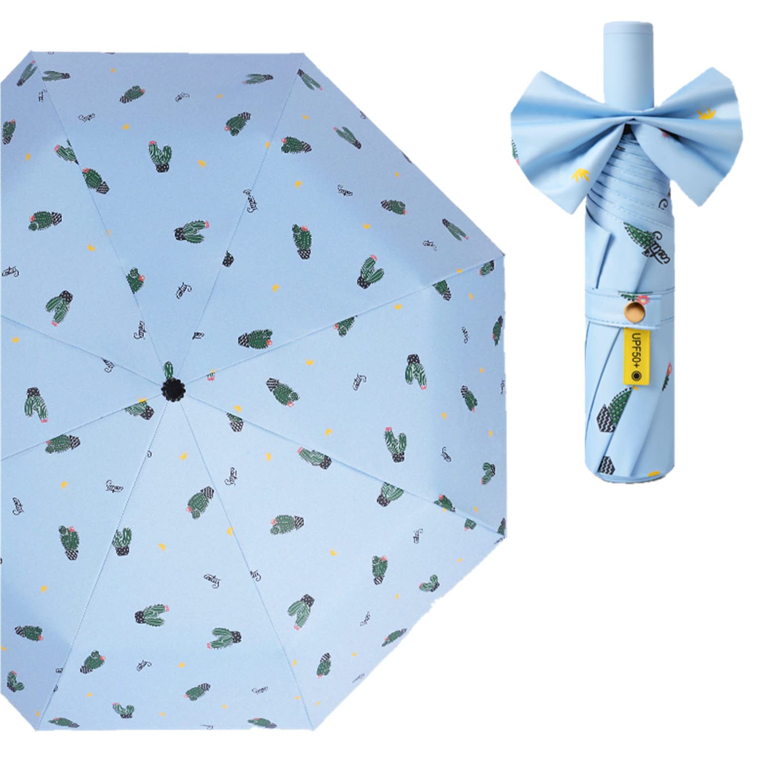 Parapluie Sun-Parapluie pour Femme Sunscreen Protection UV Protection UV Compact Portable Portable Parapluie Soleil Et Pluie Dual-Usage-J