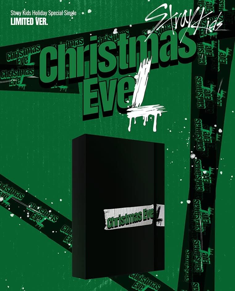 Stray Kids Holiday Special Single Album Christmas Evel Versión Limitada Photobook Photocard Random Photocard Glitter Photo Card Christmas Card