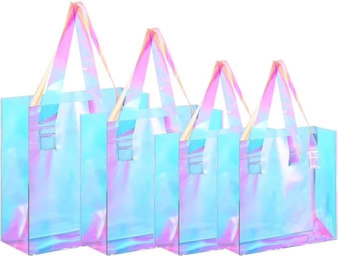 Clear Tote Bags 4 Sizes Holographic Stadium Bag Large Capacity