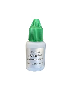 Alluring Extreme Strong Eyelash Extension Glue, Eyelash Adhesive, Long Lasting Size 5ml. Semi Permanent Eyelash Extension Supplies. Great for Humidity Level 50% or Below 20% to 49%