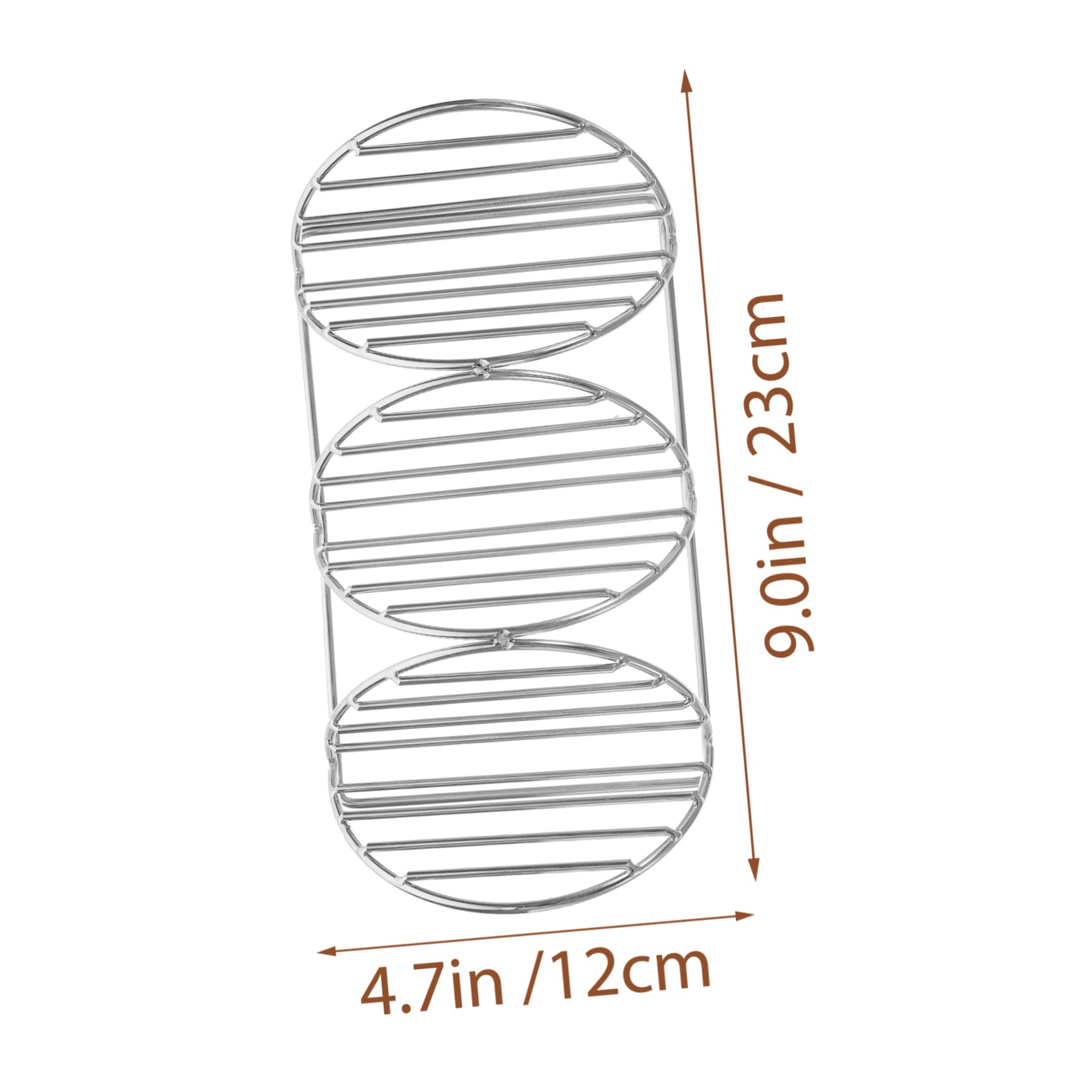 UTHCLO Stainless Steel Taco Holder Stand Taco Frying Rack Tortilla Serving Tray Burrito Holder Nonslip Base Easy Cle