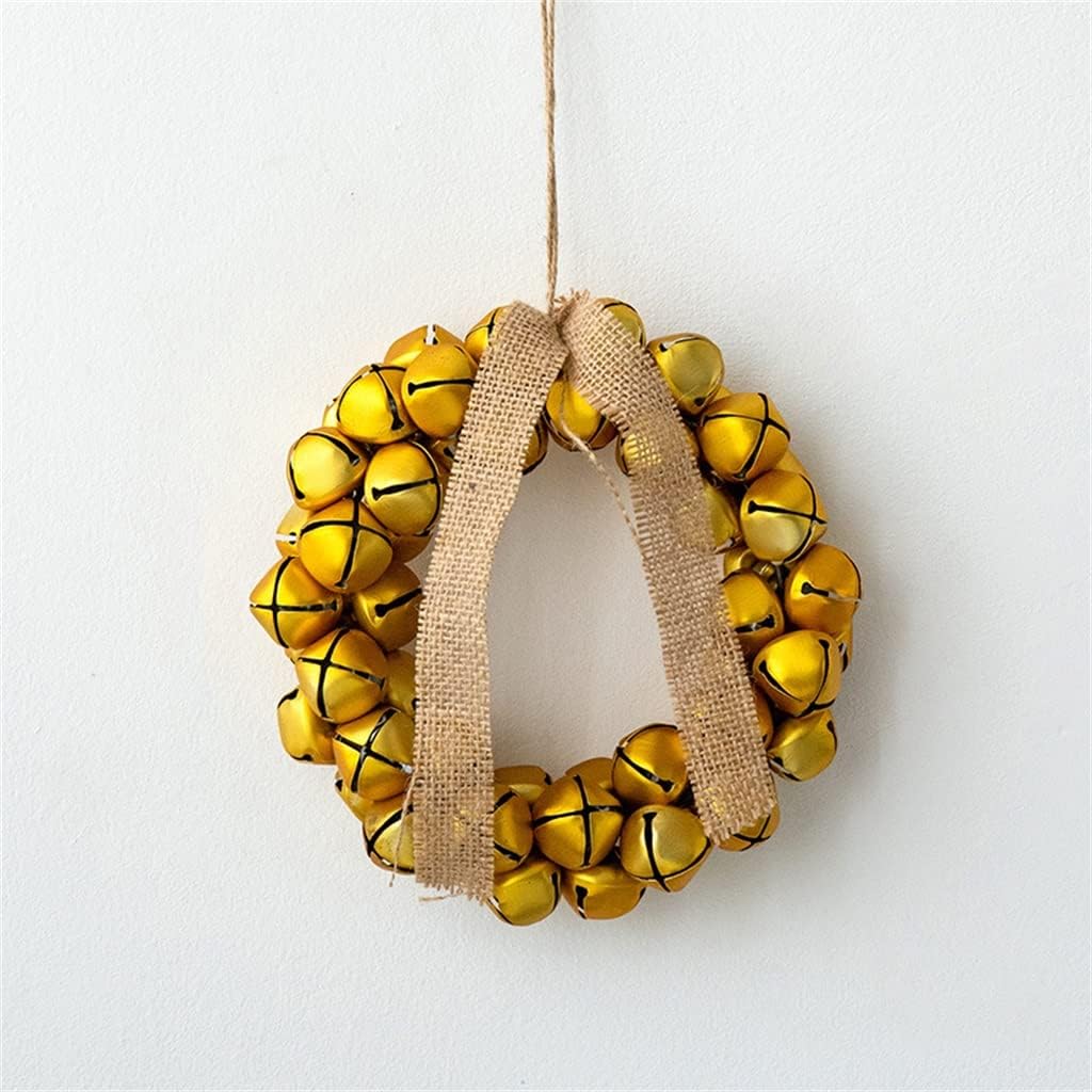 Bell Pendant Retro Iron Art Bell Wreath Pendant Display Window Decoration