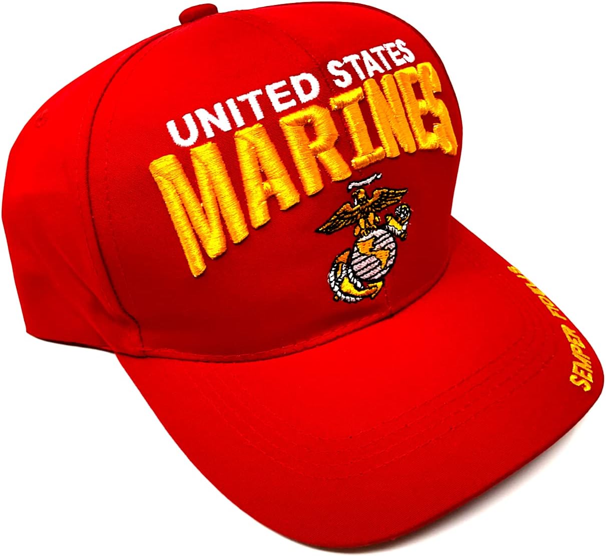 Capsmith Marine Corps Bold Tactics Unisex Cap Red, One size
