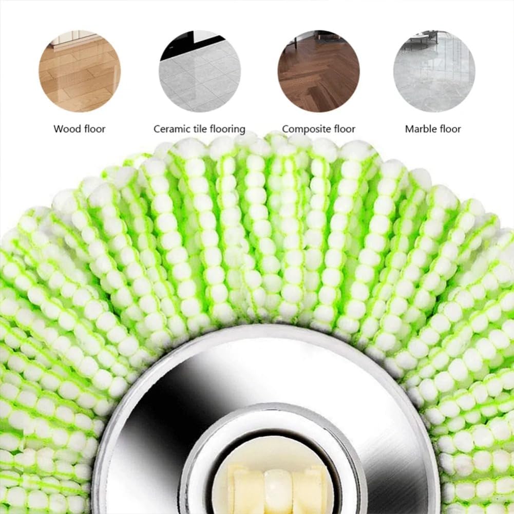 Spin Mop & Bucket System - Includes 5 Reusable Microfiber Mop Heads image 4